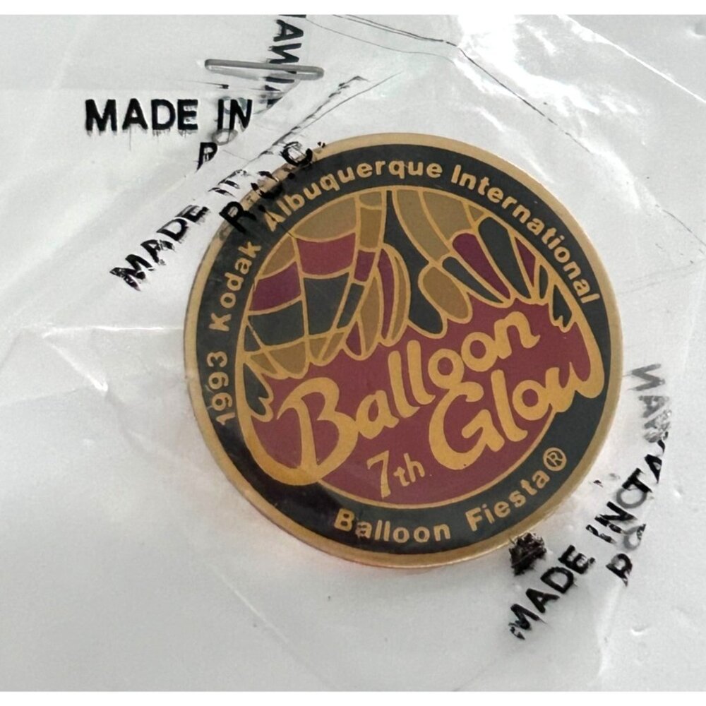 1993 Kodak Albuquerque International Hot Air Balloon Fiesta 7th Glow Lapel Pin